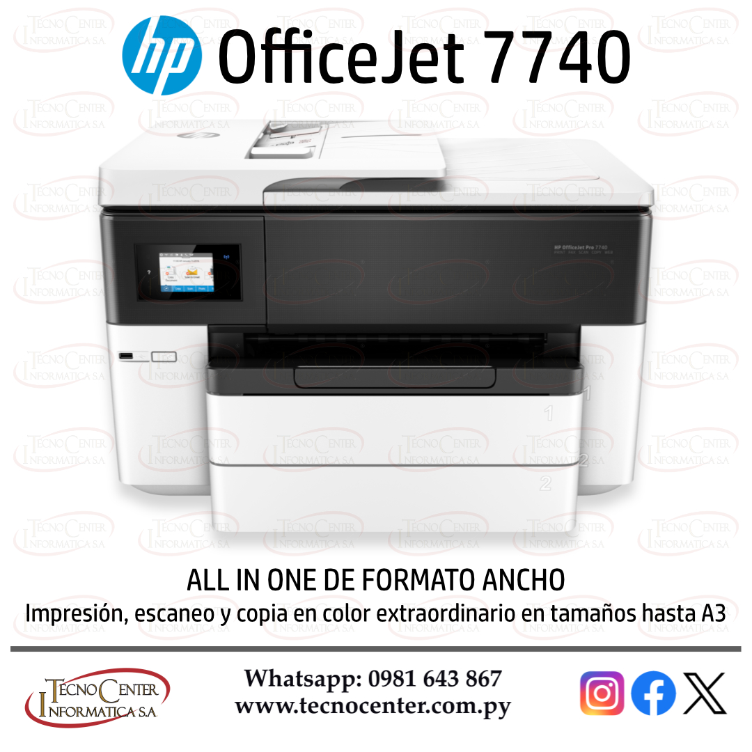 Impresora Multifunción A3 HP OfficeJet 7740 Color